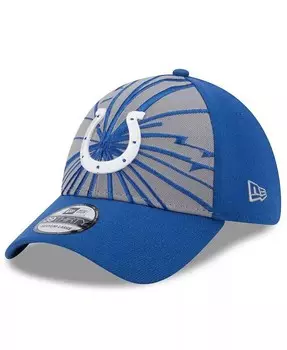 Мужская серая кепка Royal Indianapolis Colts Shattered 39THIRTY Flex Hat New Era, серый