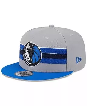 Мужская серая кепка с синельным ремешком Dallas Mavericks 9Fifty Snapback New Era, серый