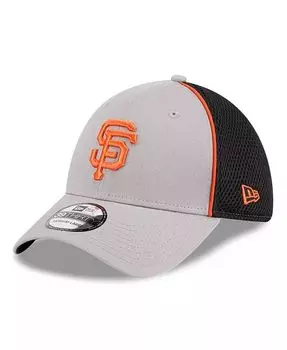 Мужская серая кепка San Francisco Giants Pipe 39THIRTY Flex Hat New Era, серый