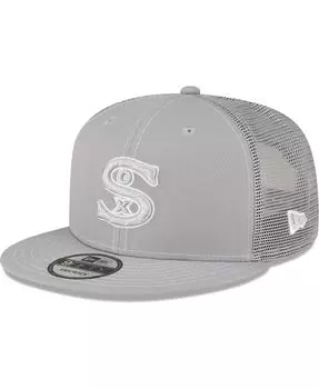 Мужская серая кепка Snapback Chicago White Sox 2023 для тренировок на поле 9FIFTY New Era