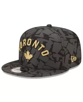 Мужская серая кепка Toronto Raptors 2022/23 City Edition Official 9FIFTY Snapback Регулируемая кепка New Era