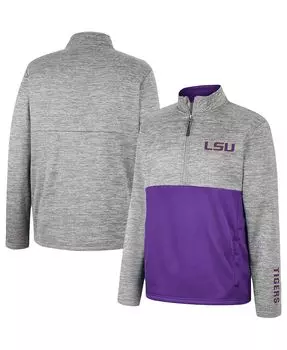 Мужская серая куртка lsu tigers john half-zip Colosseum, серый