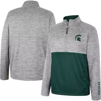 Мужская серая куртка на молнии Michigan State Spartans John Colosseum
