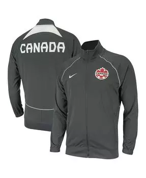 Мужская серая куртка с молнией во всю длину реглан Canada Soccer Anthem Nike, серый