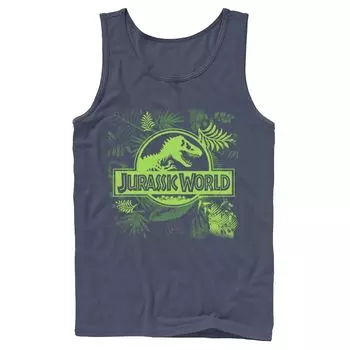 Мужская серая майка с логотипом Jurassic World Jungle Classic Licensed Character