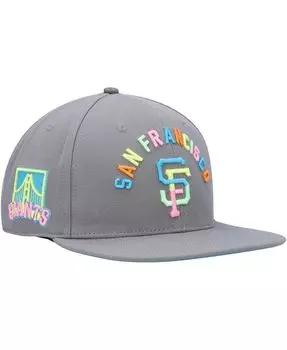 Мужская серая неоновая кепка San Francisco Giants Snapback Pro Standard