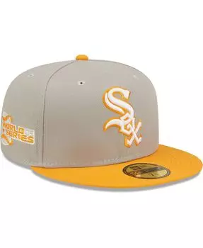 Мужская серая, оранжевая шляпа Chicago White Sox 2005 World Series Cooperstown Collection Undervisor 59FIFTY. New Era