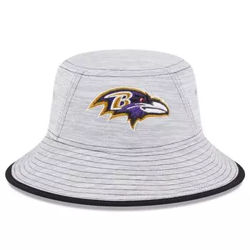 Мужская серая панама New Era Baltimore Ravens Game