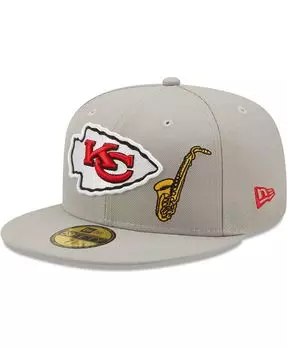 Мужская серая приталенная кепка Kansas City Chiefs City Describe 59FIFTY New Era