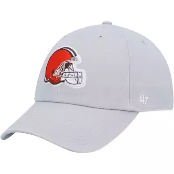Мужская серая регулируемая кепка Cleveland Browns Team Clean Up '47