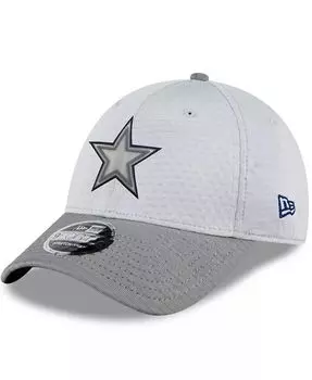 Мужская серая регулируемая кепка Dallas Cowboys 2024 NFL Training Camp 9FORTY New Era, серый