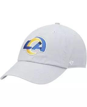 Мужская серая регулируемая кепка Los Angeles Rams Clean Up '47 Brand