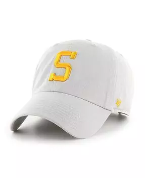 Мужская серая регулируемая кепка Pittsburgh Steelers Clean Up Legacy '47 '47 Brand