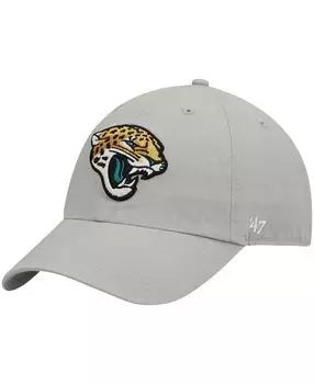Мужская серая регулируемая кепка с логотипом Jacksonville Jaguars '47 Brand