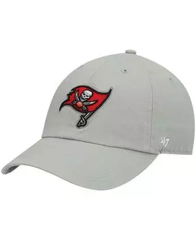 Мужская серая регулируемая кепка Tampa Bay Buccaneers Clean Up '47 Brand