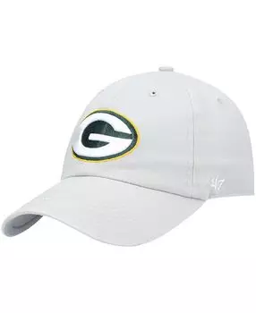 Мужская серая регулируемая шапка Green Bay Packers Clean Up '47 Brand