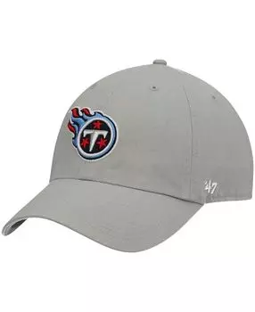 Мужская серая регулируемая шапка Tennessee Titans Clean Up '47 Brand