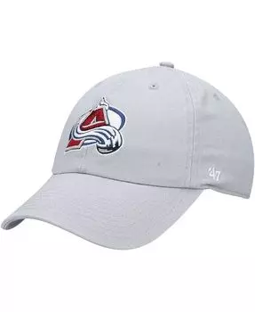 Мужская серая регулируемая шляпа Colorado Avalanche Clean Up '47 '47 Brand, серый