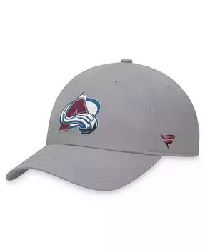 Мужская серая регулируемая шляпа Colorado Avalanche Extra Time Fanatics, серый