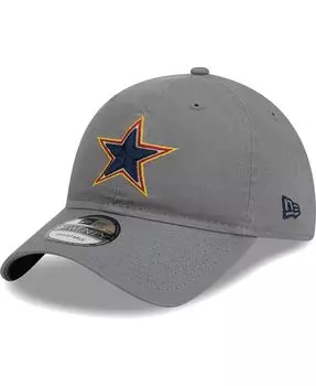 Мужская серая регулируемая шляпа Dallas Cowboys Color Pack 9TWENTY New Era