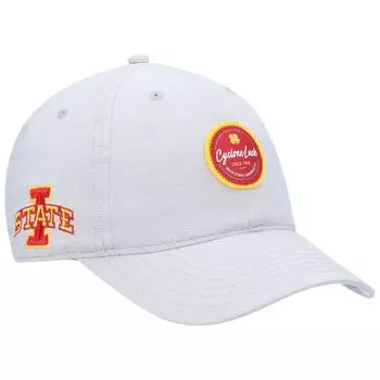 Мужская серая регулируемая шляпа Iowa State Cyclones Oxford Circle