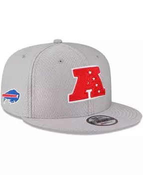 Мужская серая регулируемая шляпа Snapback Buffalo Bills 2024 Pro Bowl 9FIFTY New Era, серый