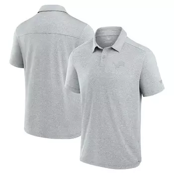 Мужская серая рубашка-поло Fanatics Detroit Lions Front Office Tech Fanatics Brands - White Label, цвет Lns Grey