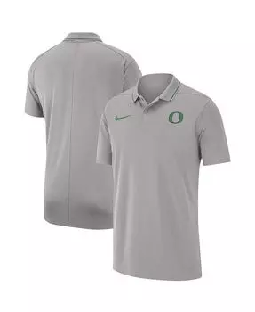 Мужская серая рубашка-поло Oregon Ducks 2023 Coaches Performance Nike, серый
