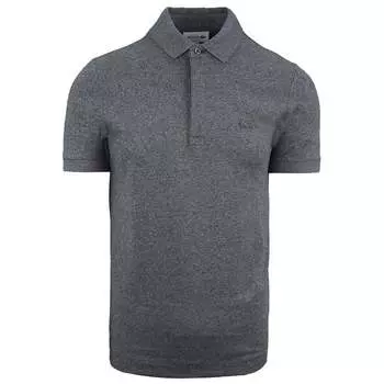 Мужская серая рубашка-поло Paris Polo стандартного кроя Lacoste, серый