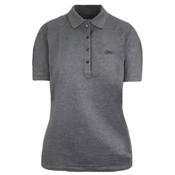 Мужская серая рубашка-поло свободного кроя Lacoste, серый