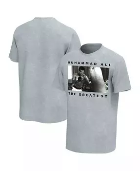 Мужская серая рваная футболка с изображением Мухаммеда Али Fighting Photo Philcos, серый