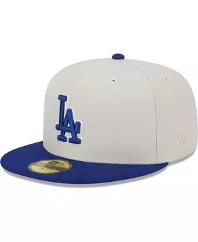 Мужская серая шляпа Royal Los Angeles Dodgers World Class с нашивкой на спине 59FIFTY. New Era