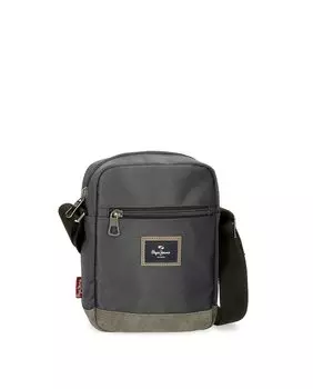 Мужская серая сумка через плечо Harry на молнии Pepe Jeans, серый