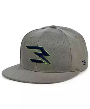 Мужская серая, темно-синяя модная регулируемая шляпа Snapback Nike 3Brand By Russell Wilson, серый