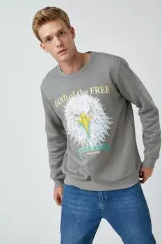 Мужская серая толстовка Koton, серый