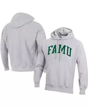 Мужская серая толстовка с капюшоном florida a&m rattlers tall arch pullover Champion, серый