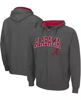 Мужская серая толстовка с капюшоном на молнии alabama crimson tide arch logo 3.0 Colosseum, серый