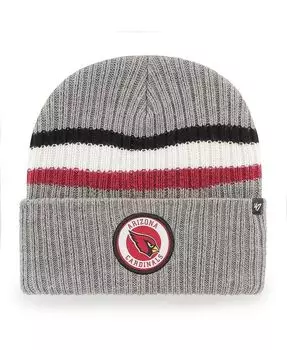 Мужская серая вязаная шапка Arizona Cardinals Highline с манжетами '47 Brand, серый