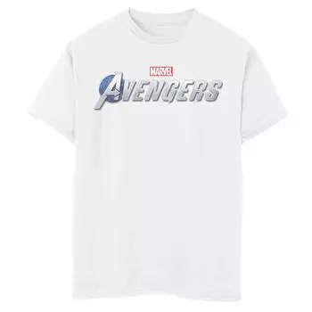 Мужская серебряная футболка с логотипом Marvel's The Avengers Licensed Character