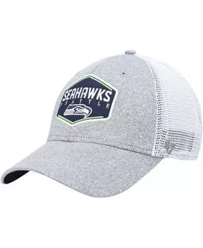 Мужская серо-белая кепка Seattle Seahawks Hitch Contender Flex '47 Brand