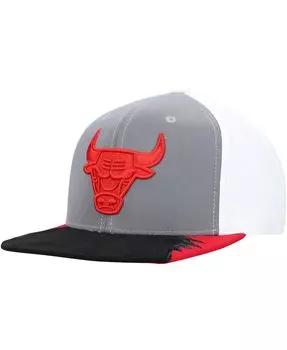 Мужская серо-белая кепка Snapback Chicago Bulls Day 5 Mitchell & Ness