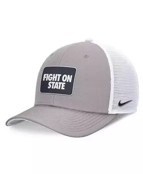 Мужская серо-белая регулируемая шляпа Penn State Nittany Lions Local Trucker Nike, мультиколор