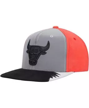 Мужская серо-красная кепка Snapback Chicago Bulls Day 5 Mitchell & Ness
