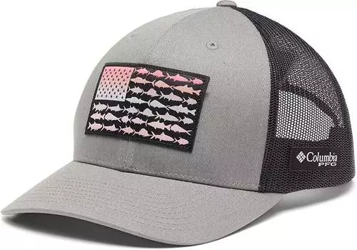Мужская сетчатая бейсболка Columbia PFG Fish Flag с Snapback