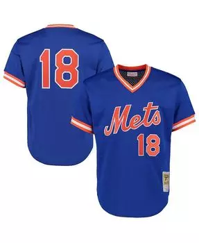 Мужская сетчатая тренировочная майка Darryl Strawberry Royal New York Mets Cooperstown Mitchell & Ness, цвет Royal