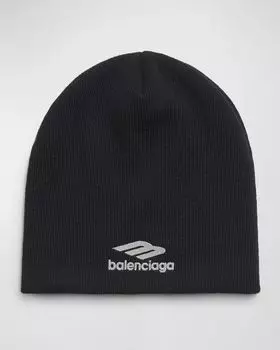 Мужская шапка-бини 3B Sports Icon Skiwear Balenciaga, цвет Noir