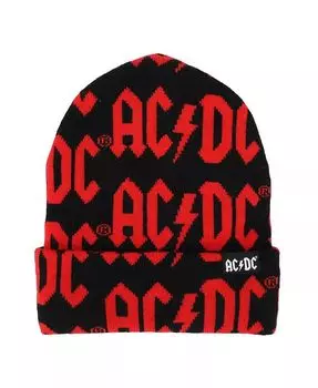 Мужская шапка-бини для взрослых с логотипом ACDC (один размер) Five Nights At Freddy's, мультиколор