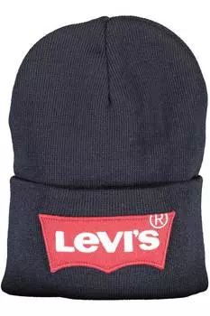 Мужская шапка-бини Levi'S с контрастным логотипом, темно-синий