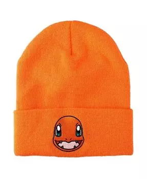 Мужская шапка Charmander Face оранжевая с манжетами Pokemon, оранжевый