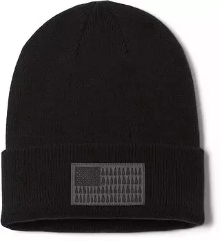 Мужская шапка Columbia с манжетами и флагом дерева, черный